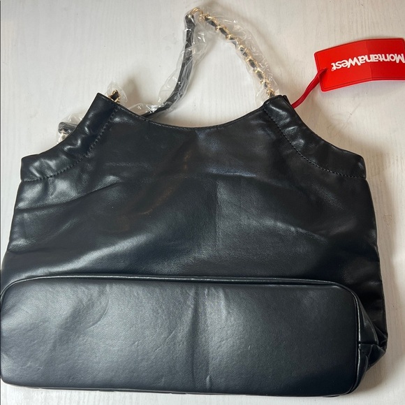 Montana West Black Quilted Shoulder Bag - Picture 3 of 3